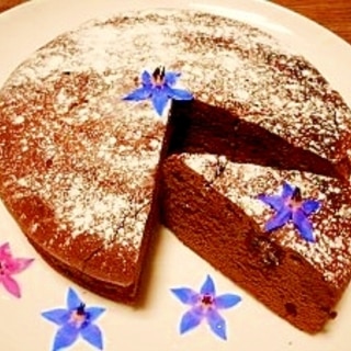 チョコ菓子入れました☆チョコレートケーキ